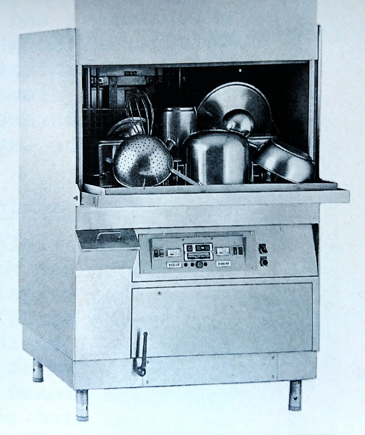 Gewerbliche Geschirrspülmaschine – erstes Telma-Produkt 1975