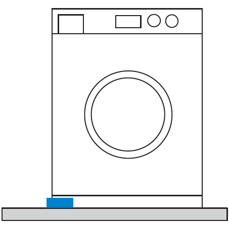 Leck-Puck unter einer Waschmaschine – einfache Wasserschadenprävention für Haushalte