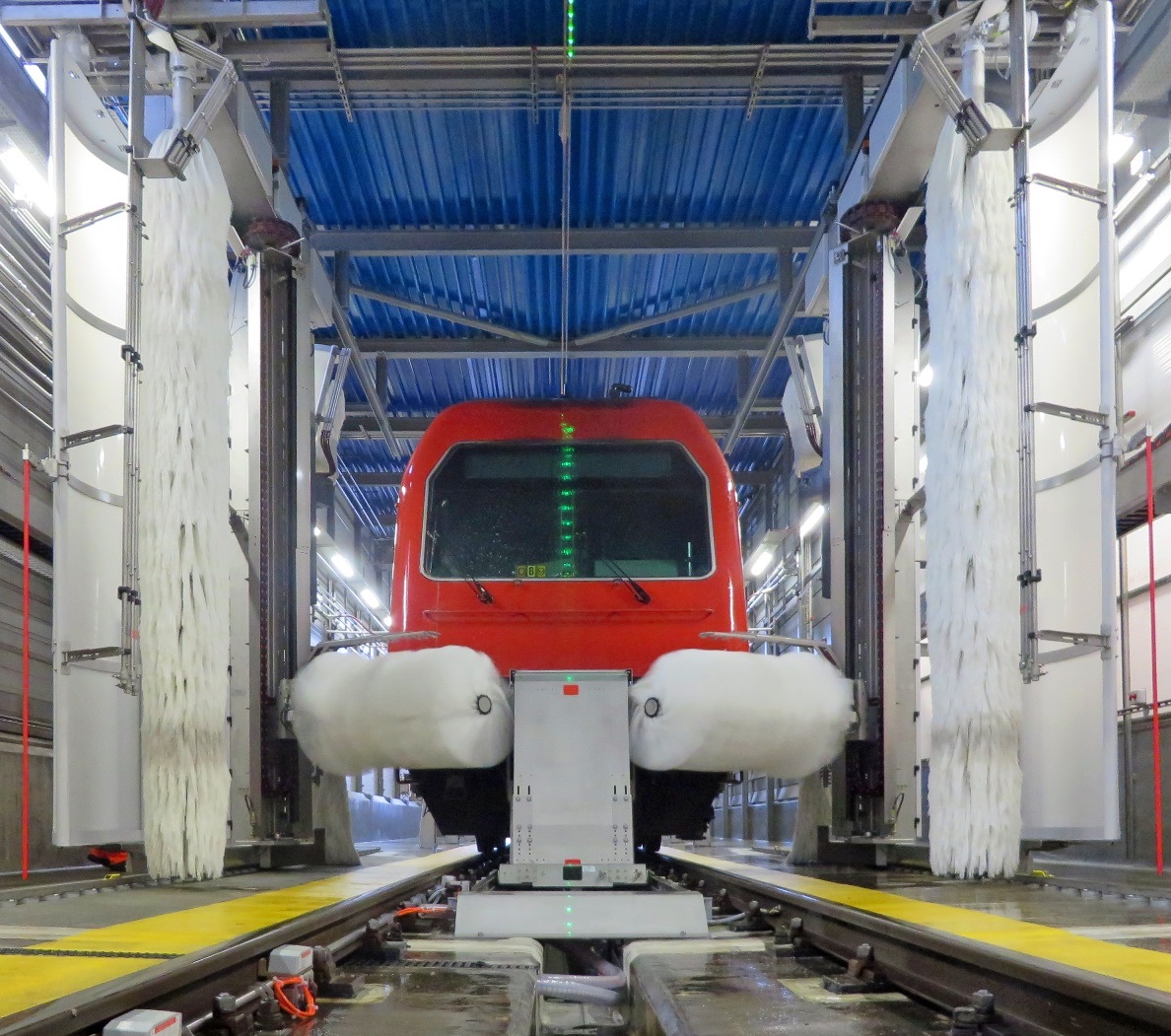 Lichtschlange LS710 in LED-Technik zur Signalisation von Gefahrenzonen in Bahnwerkstätten