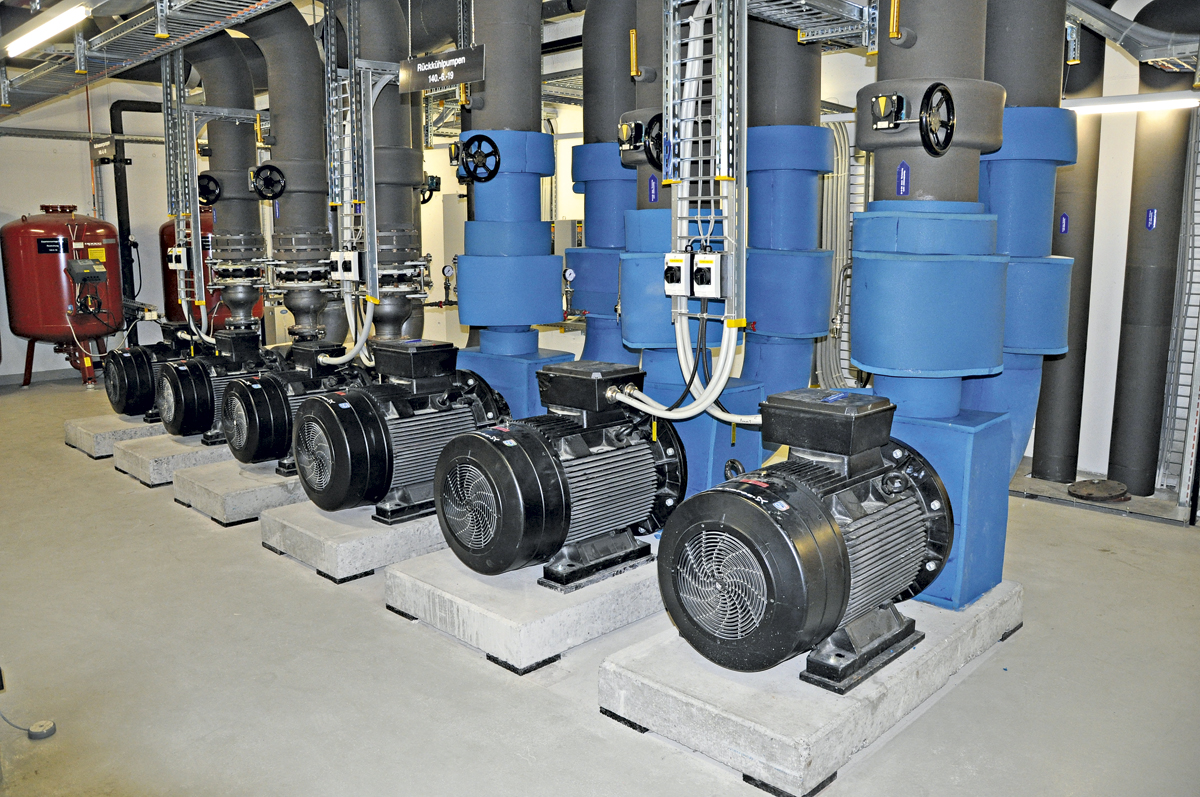 Sensor SKL400 – grossflächige Leckageüberwachung einer Kältepumpenanlage im Spital