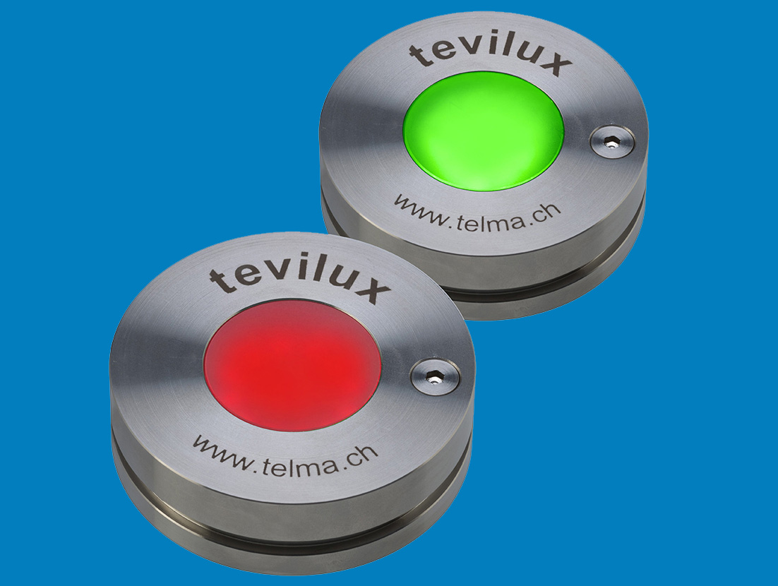 Telma Produkte – optische Warnsysteme tevilux in einem Bahndepot