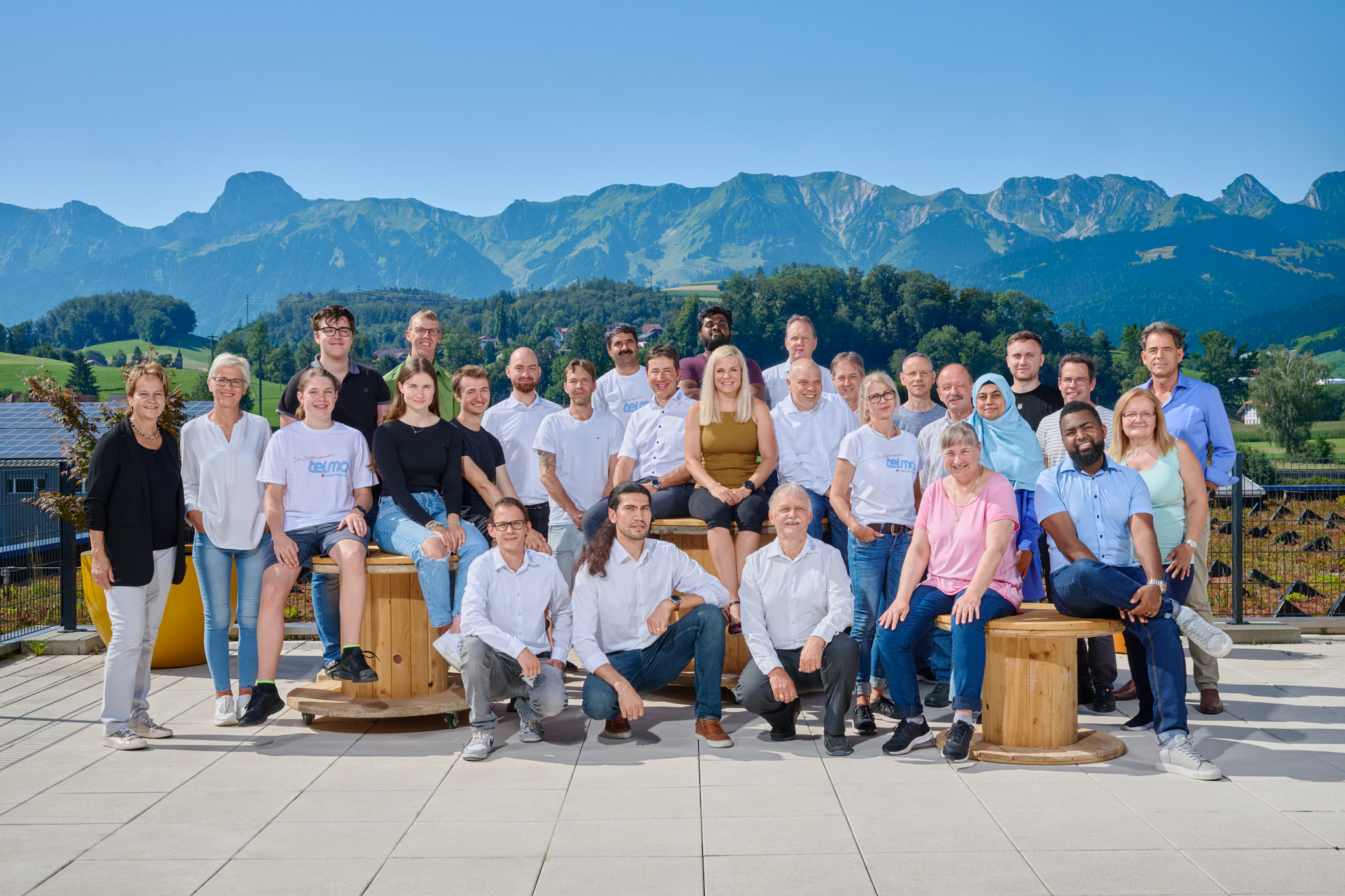 Team der Telma AG am 50-Jahre-Jubiläum
